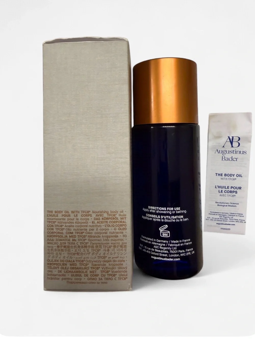 Augustinus Bader The Body Oil TFC8 100ml 3.38 oz w Box